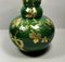 Grüne Art Deco Emaille Vase aus Terrakotta mit Goldverzierungen von Sainte-Radegonde, 8