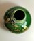 Art Deco Green Enameled Terracotta Vase with Pure Gold Decorations from Sainte-Radegonde,  11