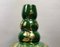 Grüne Art Deco Emaille Vase aus Terrakotta mit Goldverzierungen von Sainte-Radegonde, 7