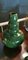 Art Deco Green Enameled Terracotta Vase with Pure Gold Decorations from Sainte-Radegonde,  16