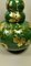 Grüne Art Deco Emaille Vase aus Terrakotta mit Goldverzierungen von Sainte-Radegonde, 9