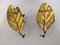 Mid-Century Golden Leaf Sconces, Set of 2 3