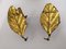 Mid-Century Golden Leaf Sconces, Set of 2, Image 3