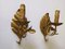 Mid-Century Golden Leaf Sconces, Set of 2 4