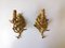 Mid-Century Golden Leaf Sconces, Set of 2 2