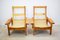 Italian Wooden Lounge Chairs, 1970s, Set of 2 3