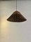 Lampada da soffitto in stile scandinavo in vimini, anni '50, Immagine 6