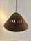 Lampada da soffitto in stile scandinavo in vimini, anni '50, Immagine 7