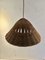 Scandinavian Style Rattan Ceiling Lamp, 1950s, Image 7