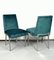 Mid-Century Modern Chrome and Velvet Chairs, Set of 5, Image 2