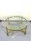 Round Brass Coffee Table with Glass Top and Shelf, 1970s, Image 3