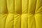 Set of Yellow Microfiber Togo Lounge Chair and Pouf by Michel Ducaroy for Ligne Roset 7