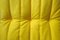 Poltrona e pouf Togo in microfibra gialla di Michel Ducaroy per Ligne Roset, set di 2, Immagine 7