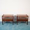 Braune Vintage Teak Couchtische mit Schubladen, 1970er, 2er Set 1