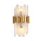 Glass, Iron & Brass Sconce, 1950s 2