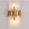 Glass, Iron & Brass Sconce, 1950s 4