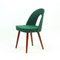 Tatra Green Fabric Dining Chairs by Antonín Šuman for Mier, 1962, Set of 4 1
