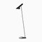 Schwarze Vintage AJ Visor Stehlampe von Arne Jacobsen für Louis Poulsen 1