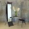 Brutalist Metal Mirror with Side Chair, Image 7