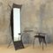 Brutalist Metal Mirror with Side Chair 10