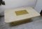 Etched Brass Travertine Coffee Table by Georges Matthias, 1970s 3