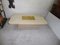 Etched Brass Travertine Coffee Table by Georges Matthias, 1970s 1