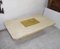 Etched Brass Travertine Coffee Table by Georges Matthias, 1970s, Image 6