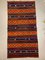 Vintage Turkish Red, Green, Blue & Orange Kilim 1