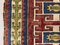 Tapis Terracotta Vintage Rouge, Vert, Beige et Bleu, Turquie, 1950s 7