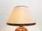 Large Vintage Italian Table Lamp with Porcelain Base by Paolo Marioni for Marioni 9