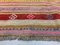 Tappeto grande Kilim tribale vintage in lana rossa e beige, Turchia, anni '60, Immagine 5