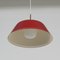 Lampe à Suspension Rouge par Bent Karlby pour Lyfa, Danemark, 1960s 3