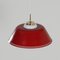 Lampe à Suspension Rouge par Bent Karlby pour Lyfa, Danemark, 1960s 5