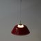 Lampe à Suspension Rouge par Bent Karlby pour Lyfa, Danemark, 1960s 6