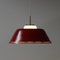 Danish Red Hanging Lamp by Bent Karlby for Lyfa, 1960s 4