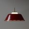 Danish Red Hanging Lamp by Bent Karlby for Lyfa, 1960s, Image 4