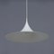 White Semi Pendant Lamp by Claus Bonderup & Torsten Thorup for Fog & Morup, 1960s, Image 5