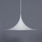 White Semi Pendant Lamp by Claus Bonderup & Torsten Thorup for Fog & Morup, 1960s 7