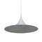 White Semi Pendant Lamp by Claus Bonderup & Torsten Thorup for Fog & Morup, 1960s 1