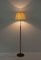 Mid-Century Scandinavian Floor Lamp in Brass and Leather from Falkenbergs Belysning, 1960s, Image 8