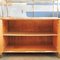 Brass Bamboo and Glass Shelving Unit on Cane Sideboard, 1960s 3