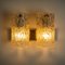 Bubble Glass Wall Sconces from Hillebrand, 1960s, Set of 3 8