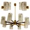 Bubble Glass Wall Sconces from Hillebrand, 1960s, Set of 3, Image 4