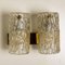 Bubble Glass Wall Sconces from Hillebrand, 1960s, Set of 3, Image 13