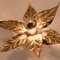 Brass Flower Ceiling or Wall Lights in the Style of Willy Daro, 1970s, Set of 3 10