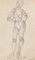 Study of Figure - Original Pen on Paper by Louis Durand - 20th Century 20th Century 1