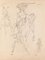 Study of Figure - Original Pen on Paper by Louis Durand - 20th Century 20th Century 1