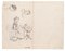 Estudio de figuras - Original Drawing on Paper de Marcel Mangin - Finales del siglo XIX Finales del siglo XIX, Imagen 1