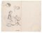 Study of Figures- Original Drawing on Paper by Marcel Mangin - Late 19th Century Late 19th Century 1