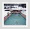 Snow Round the Pool Oversize C Print Framed in White by Slim Aarons, Image 2